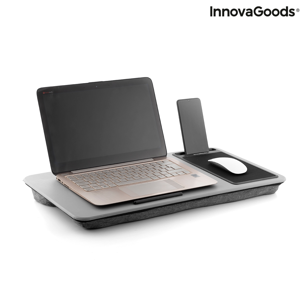 Tragbare Laptop-Unterlage mit Ablagefach Deskion Iceberg Neu A