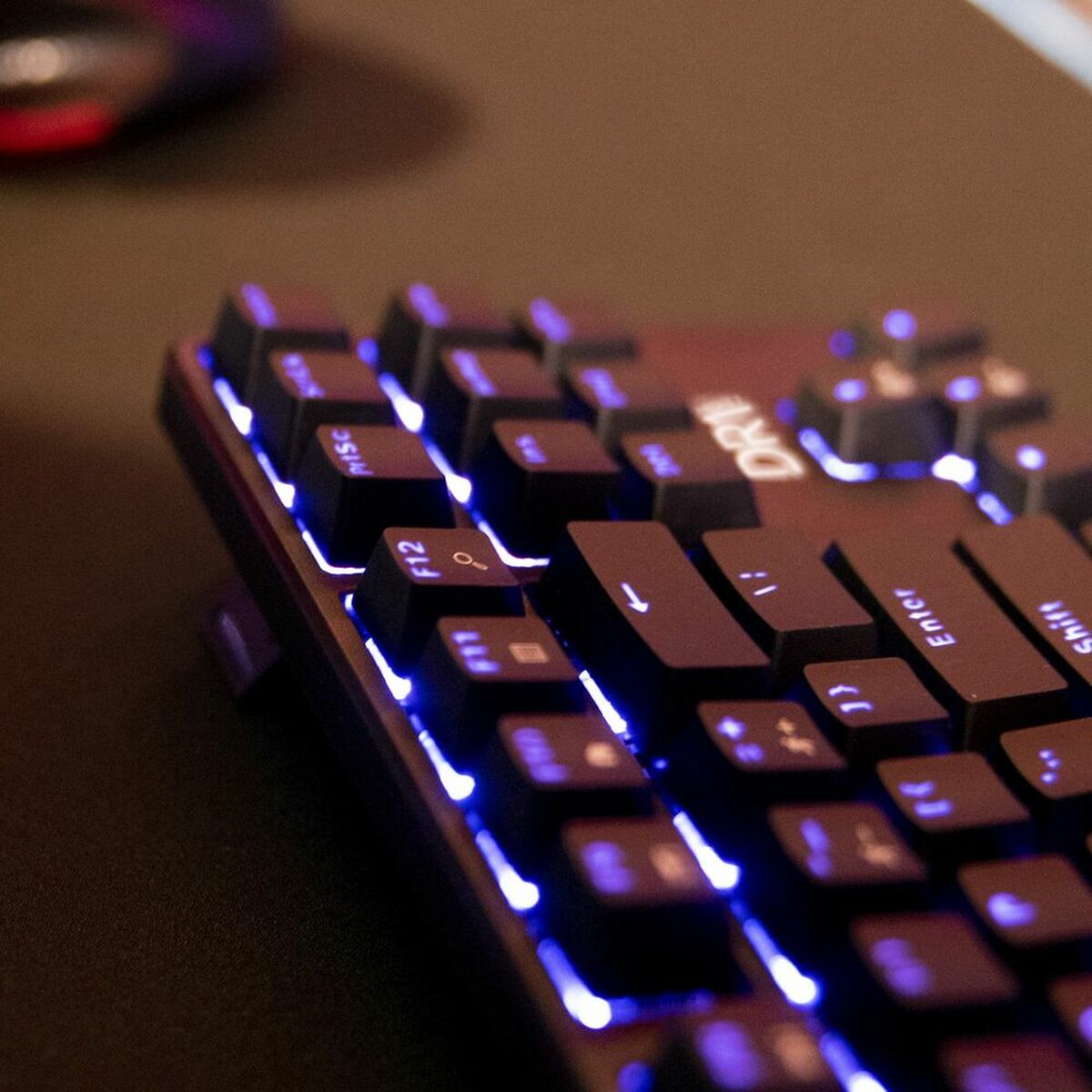 Gaming Tastatur DR1TECH DR10031 Schwarz RGB QWERTY Neu A
