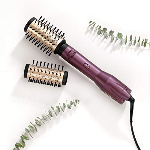 BaByliss AS950E Big Hair Dual Heißluftbürste Warm Schwarz  Roségold  Violett 650 W 2 5 m