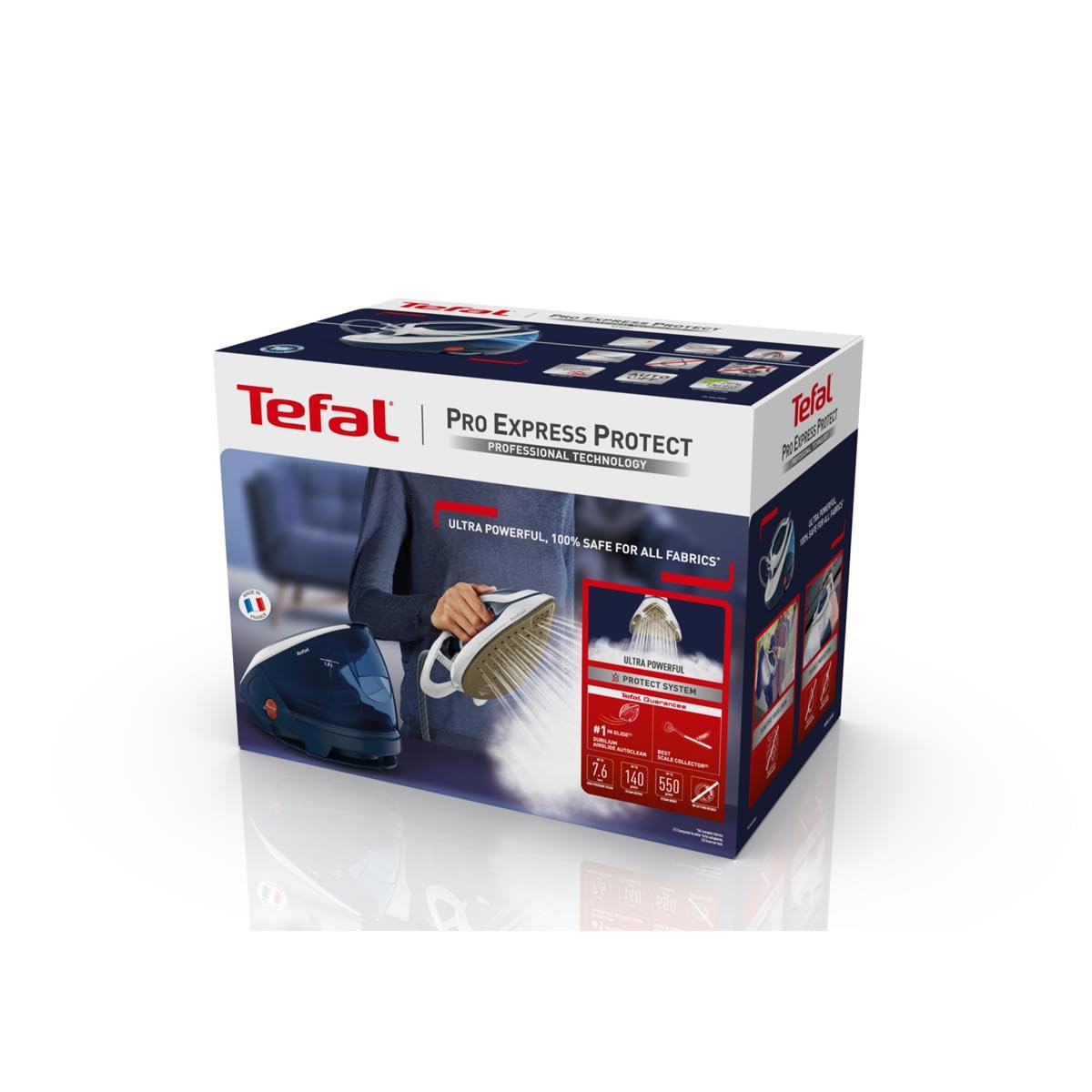 Tefal Pro Express Protect GV9221E0 Dampfbügelstation 2600 W 1 8 l Blau  Weiß