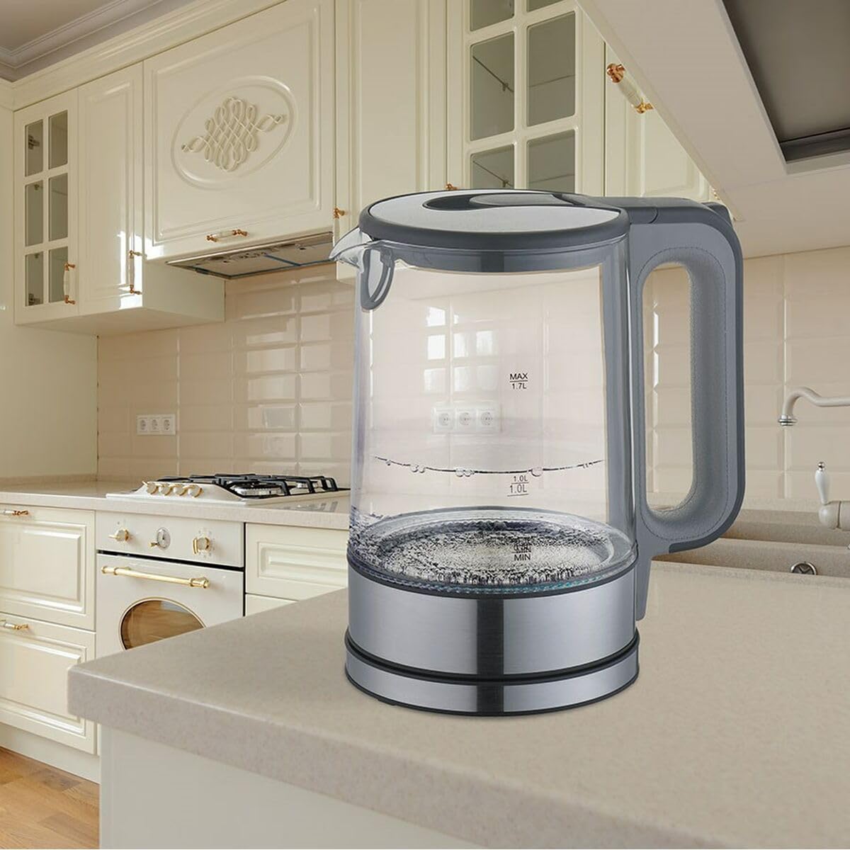 Wasserkocher MAESTRO MR-053-GRAY Glas 1 7 l 2200 W