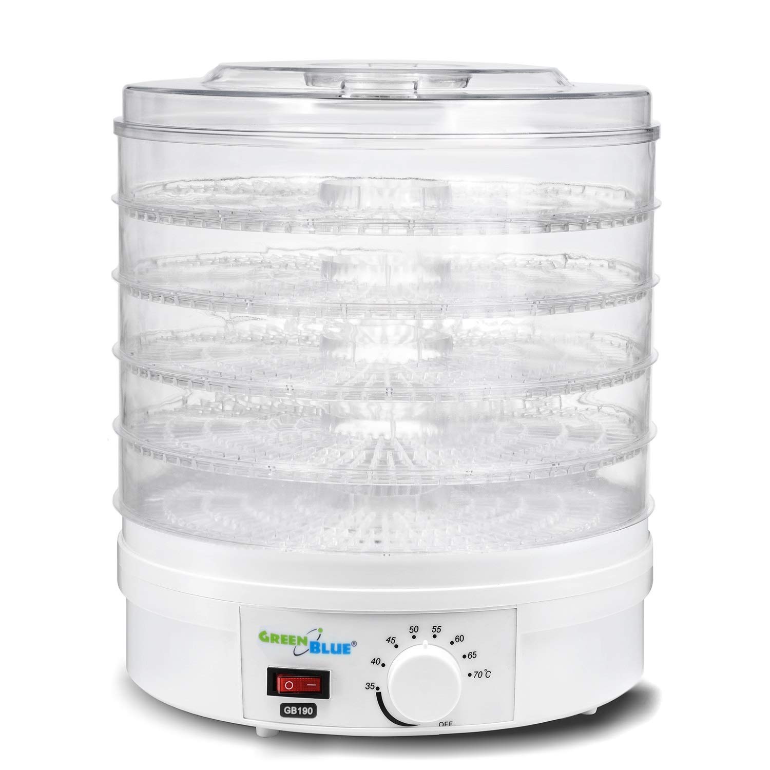 GreenBlue GB190 - 250W - 5 Etagenfächer - 35 bis 70 °C