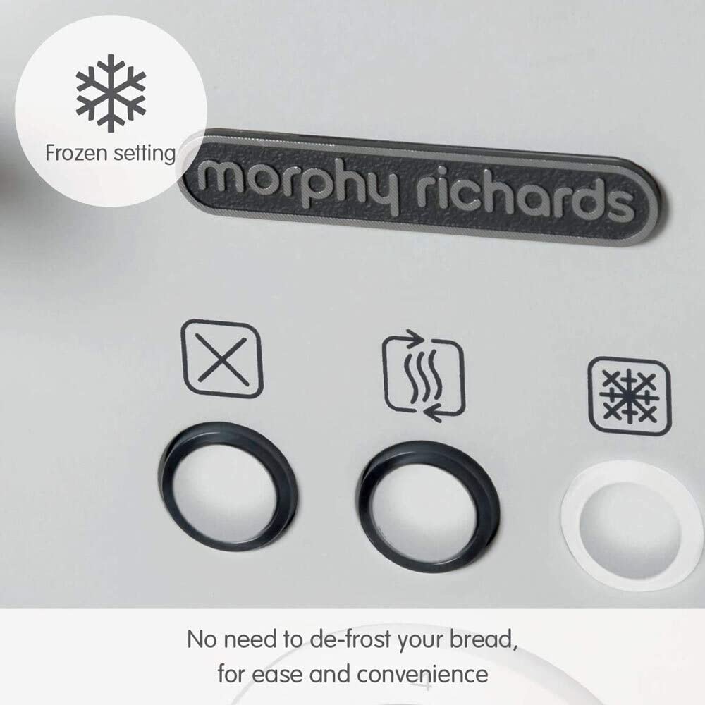 Morphy Richards Illumination weißer 4-Scheiben-Toaster