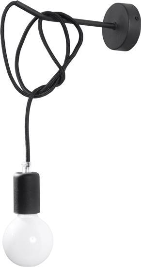 Wandleuchte Sollux EDISON Schwarz