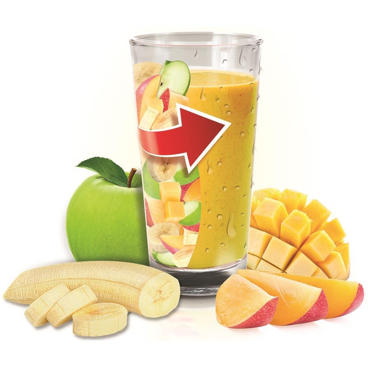 Tefal BlendForce II BL4358 Mixer 1 25 l Tischplatten-Mixer 800 W Schwarz  Gebürsteter Stahl