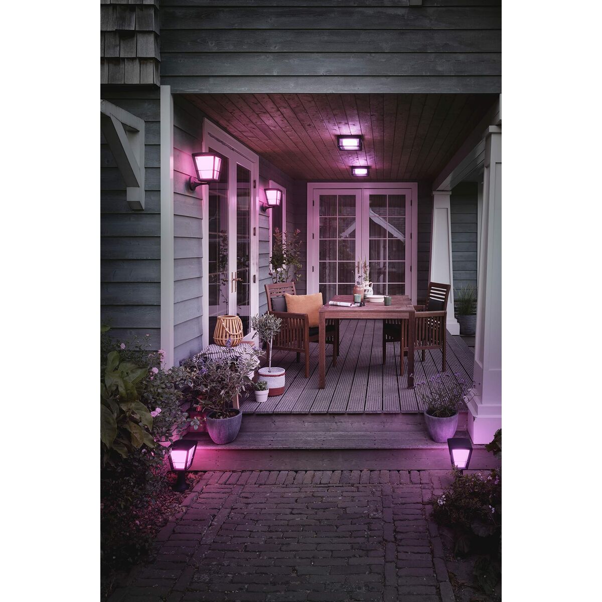 Philips Hue White & Color LED-Lampe Schwarz Aluminium (6500 K) Neu A