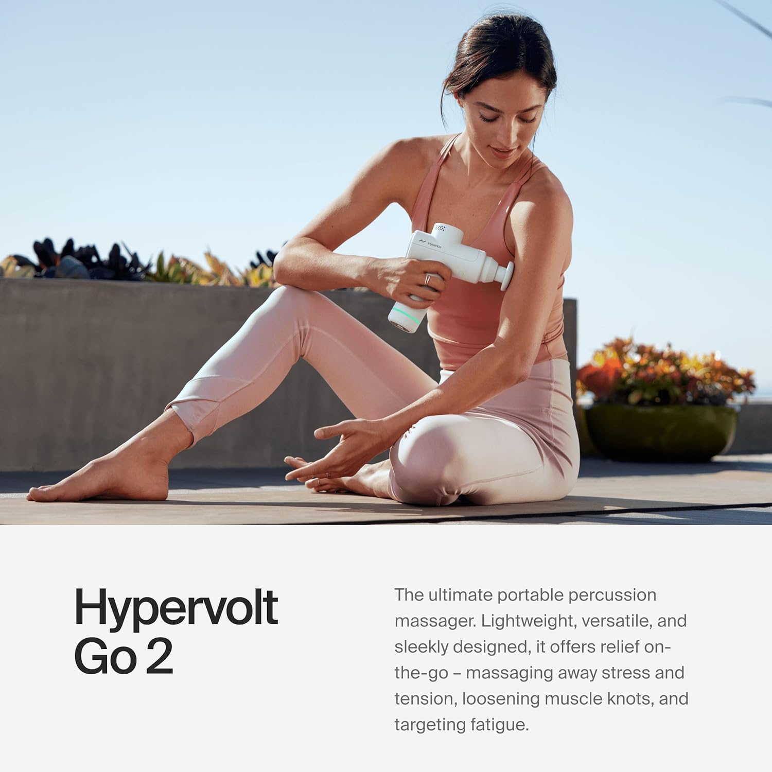 Hyperice Hypervolt Go 2.0 Handmassagegerät weiß