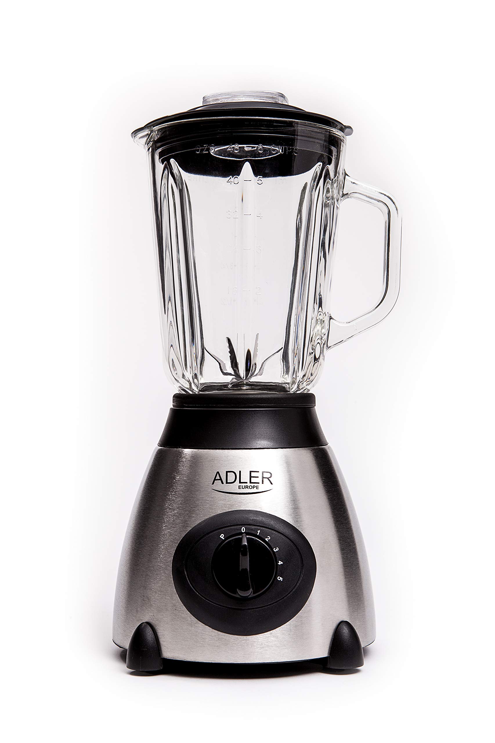 Adler AD 4070 Mixer 1 5 l Tischplatten-Mixer Schwarz  Transparent 600 W