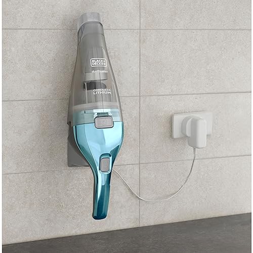 Black & Decker NVC220WBC Handstaubsauger Blau  Chrom Beutellos