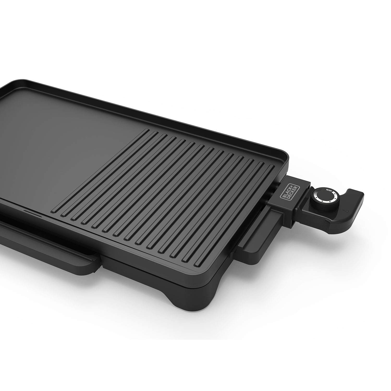 Black+Decker ES9680080B BXGB2200E Grillplatte Antihaftbeschichtete Oberfläche Schwarz 2200