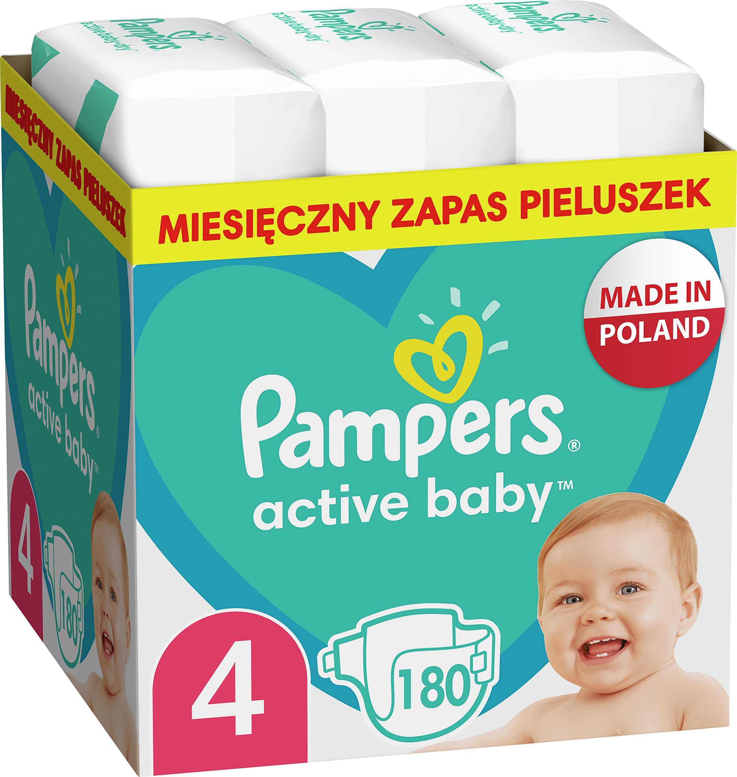 Pampers Active Baby Monthly Pack Junge/Mädchen 4 180 Stück(e)