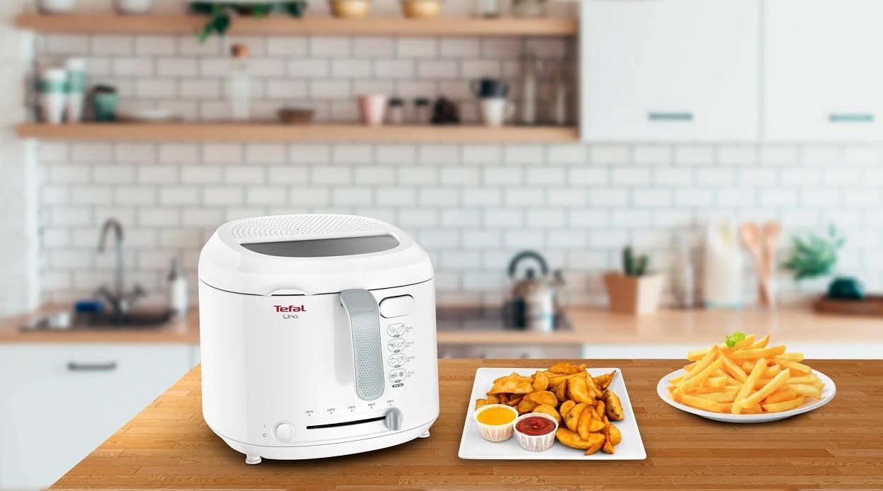 Tefal Uno FF2031 Einzelbild Fritteuse Weiß