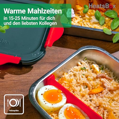 HeatsBox HB-03-90 Elektrische Brotbox 90 W 0 925 l Schwarz Erwachsener