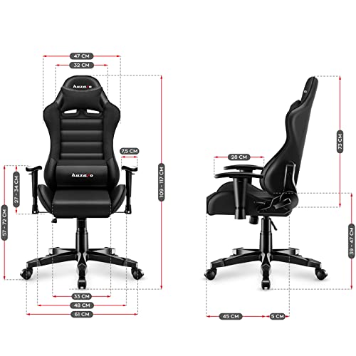 Huzaro HZ-Ranger 6.0 Schwarzer Gaming-Stuhl für Kinder