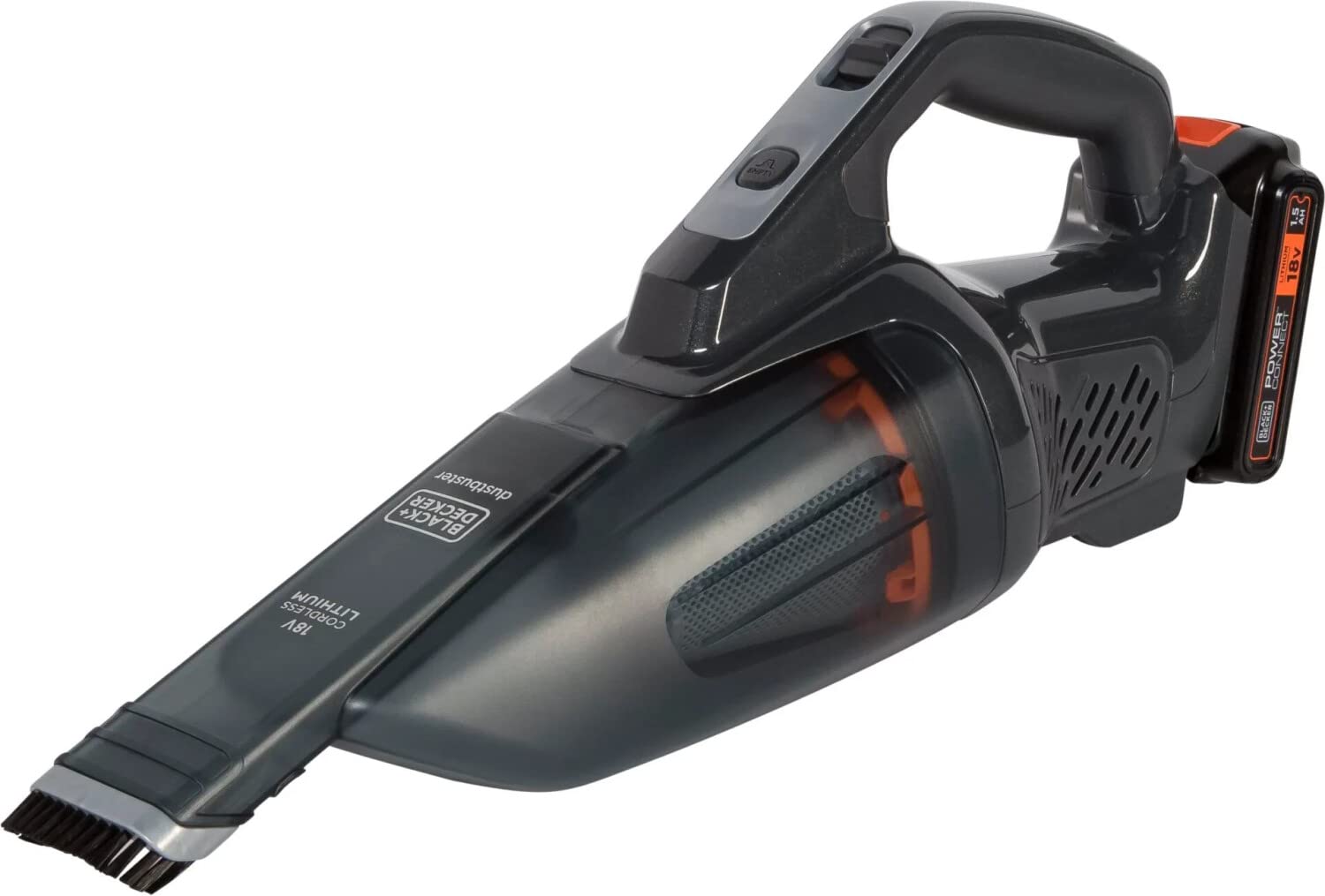 Black & Decker Dustbuster Handstaubsauger Schwarz  Grau  Orange Beutellos