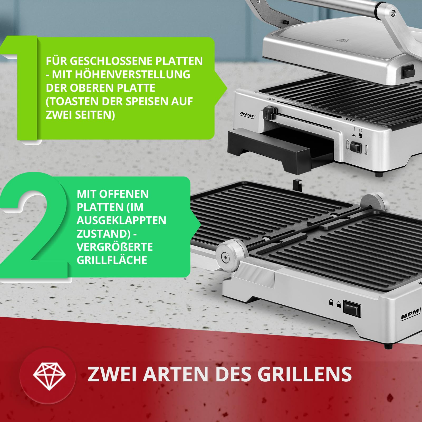 MPM MGR-10M Kontaktgrill