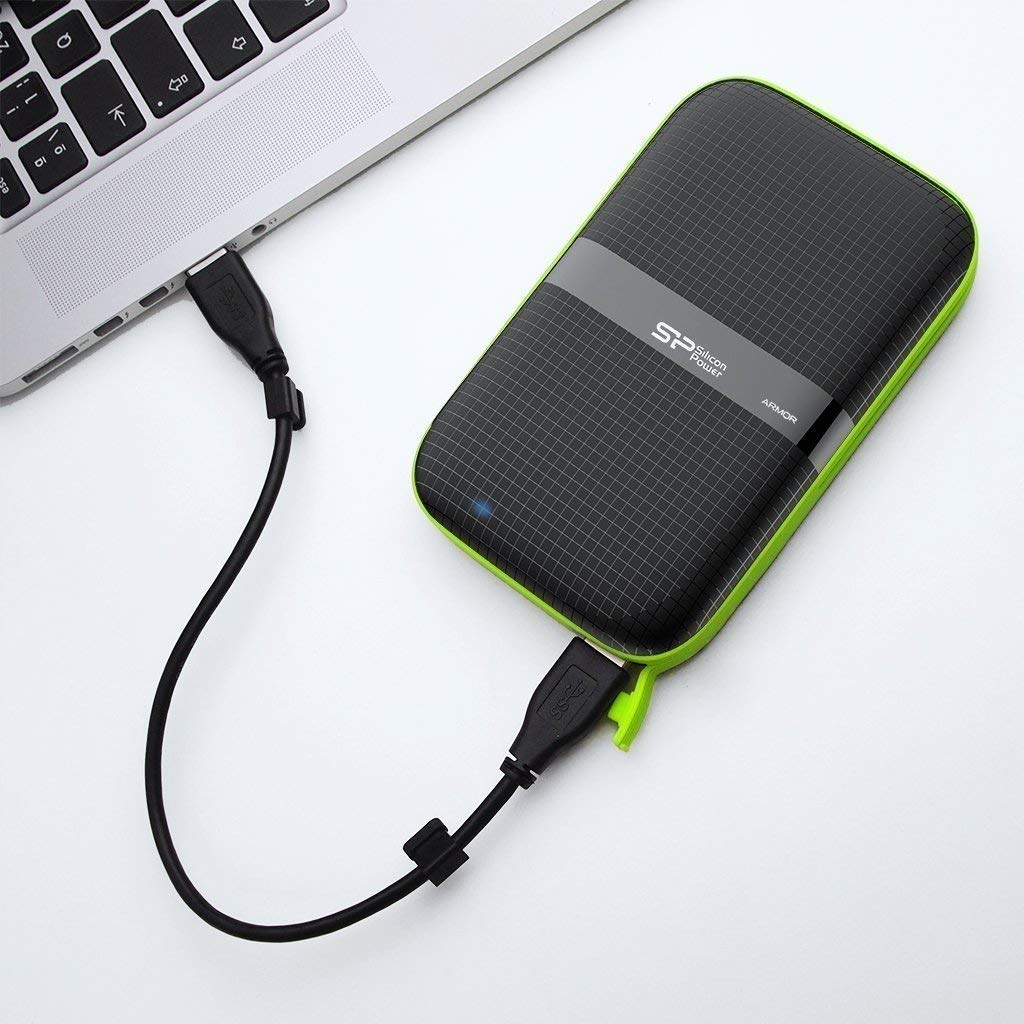 Silicon Power SP020TBPHDA60S3K externe Festplatte 2TB 6,4 cm 2,5 Zoll   USB 3.0 schwarz