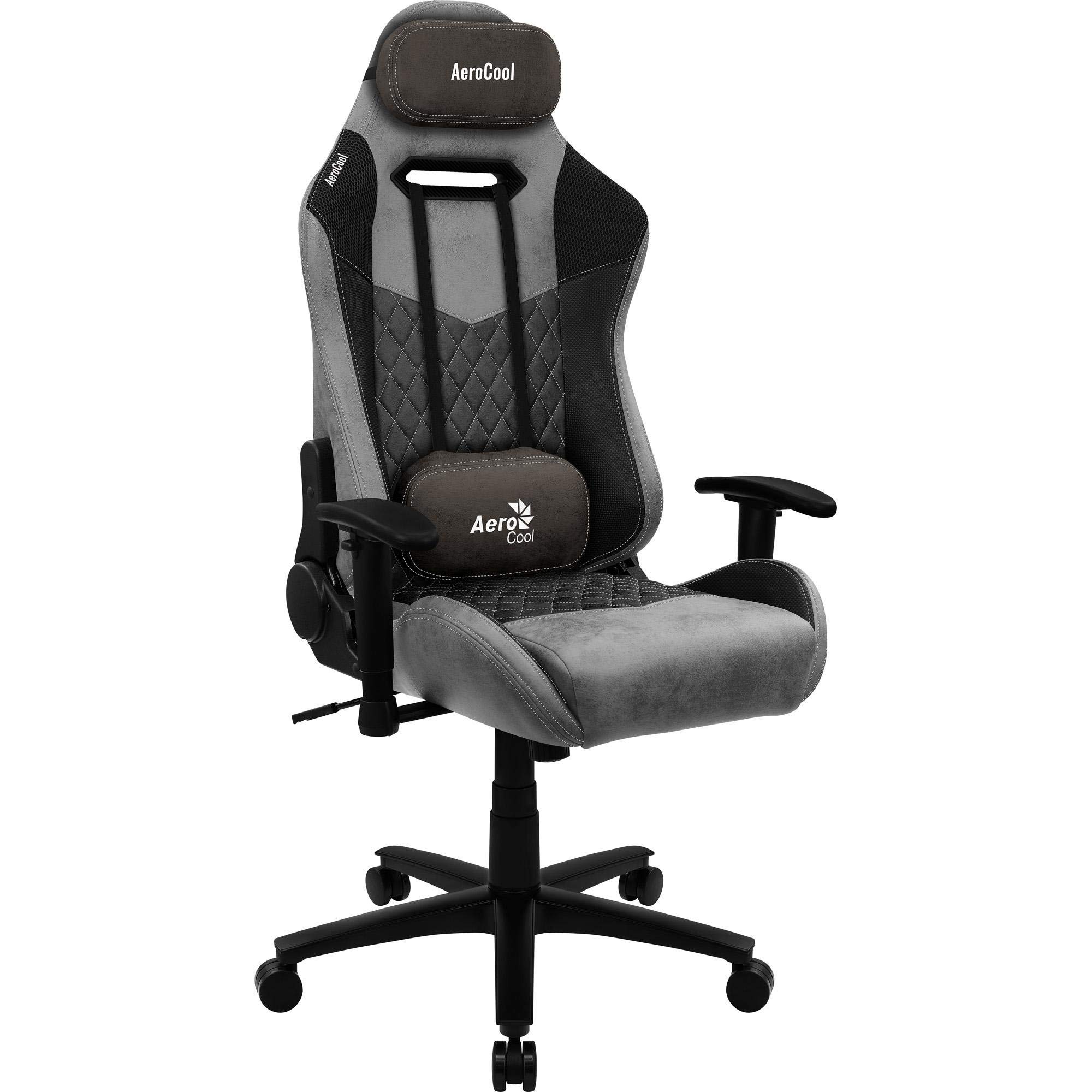 Aerocool DUKE AeroSuede Universal-Gamingstuhl Schwarz, Grau