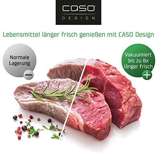 Caso GourmetVAC 380 Vakuumierer Schwarz  Silber