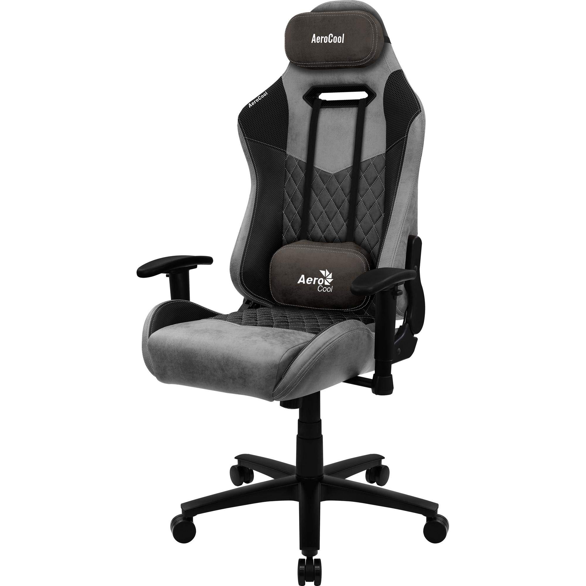 Aerocool DUKE AeroSuede Universal-Gamingstuhl Schwarz, Grau