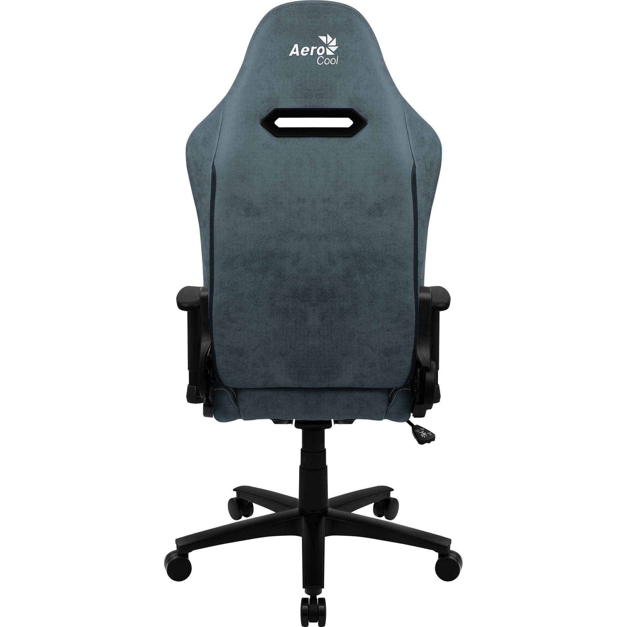 Aerocool DUKE AeroSuede Universal-Gamingstuhl Schwarz, Blau