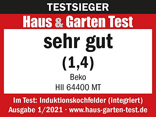 Beko HII 64400 MT Kochfeld Schwarz Integriert 60 cm Zonen-Induktionskochfeld 4 Zone(n)