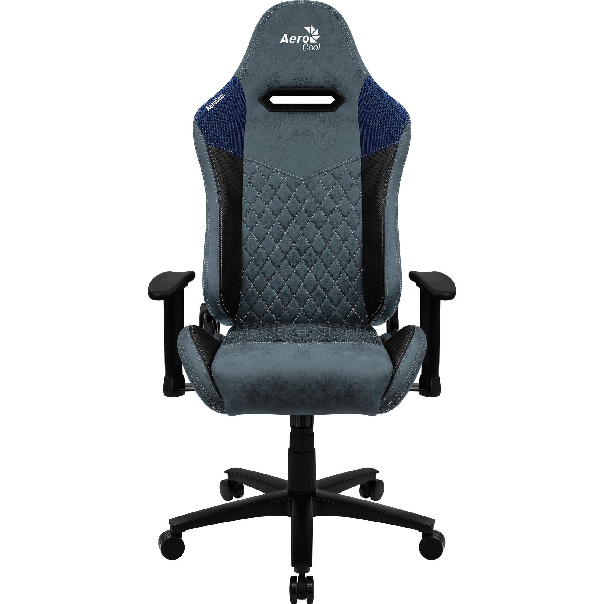 Aerocool DUKE AeroSuede Universal-Gamingstuhl Schwarz, Blau