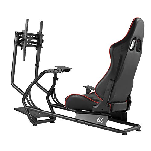 Ständer mit Sitz für Rennlenkrad NanoRS  max 100kg  max VESA 400x400  50 Zoll  RS160