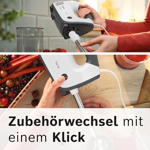 Bosch MFQ37470 Mixer Handmixer 750 W Schwarz  Weiß