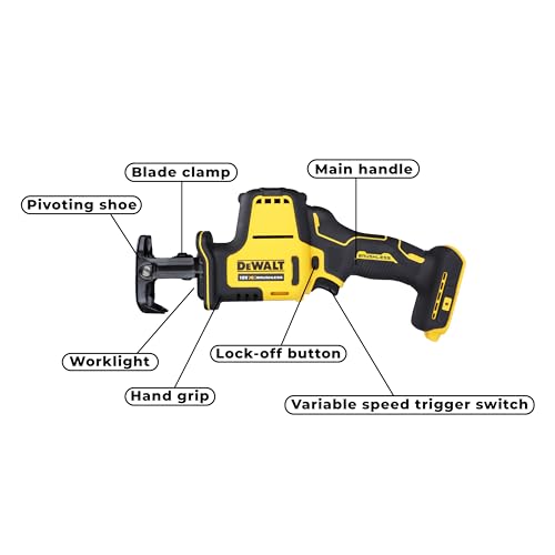 DeWALT DCS369N-XJ Säbelsäge 2800 SPM Schwarz  Gelb