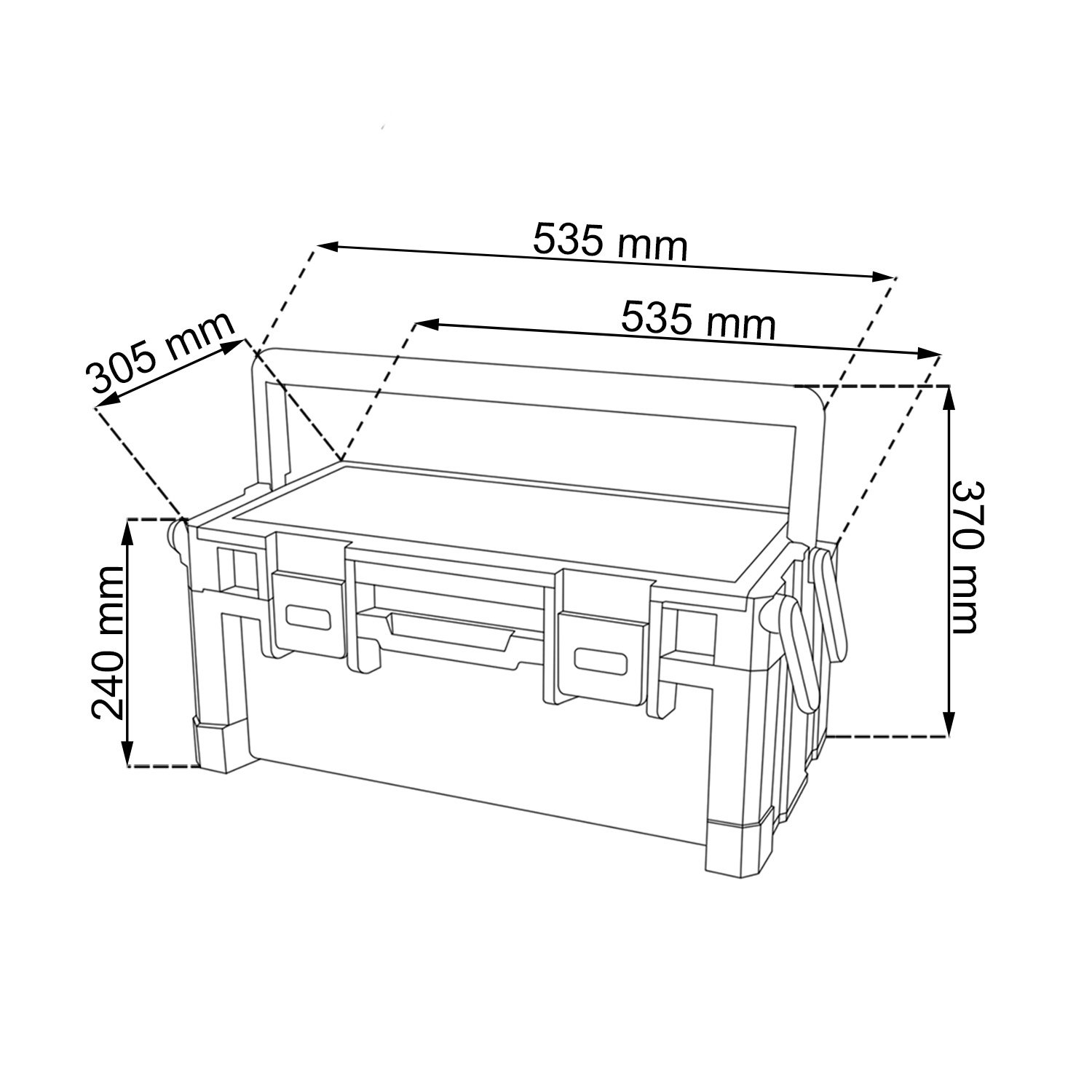 Ketec 220241 KETER Werkzeugkasten 22" CANTILEVER 