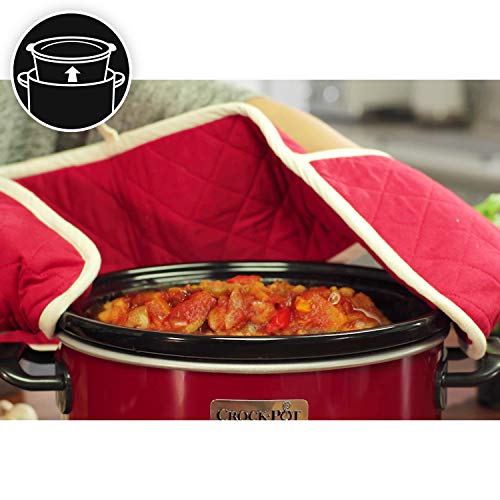 Crock-Pot Schongarer Slow Cooker 3,5 Liter 3-4 Personen Rot SCV400RD 2 Temperatureinstellungen + Warmhaltefunktion