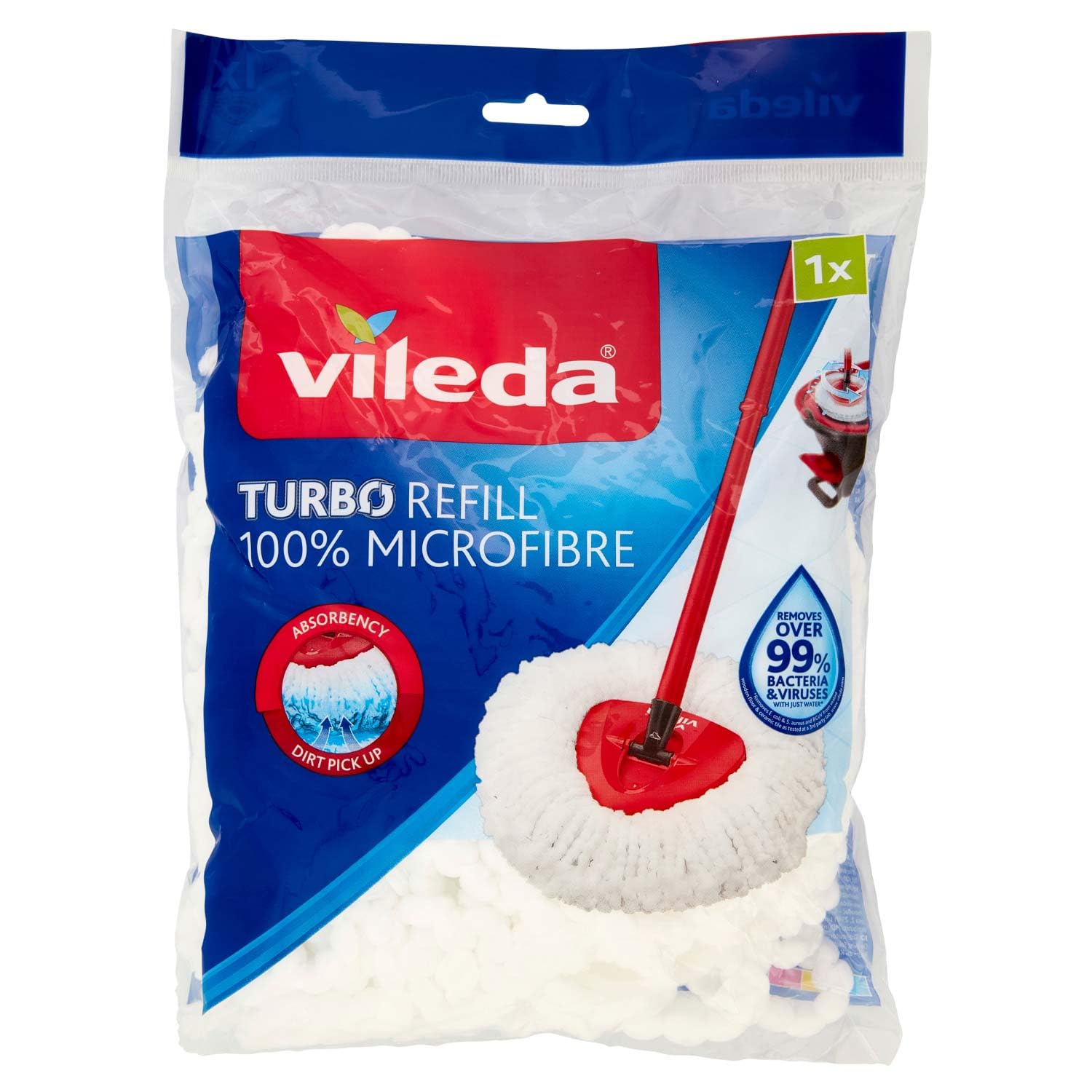 Wischmopp Ersatzkopf Vileda TURBO Classic Weiß