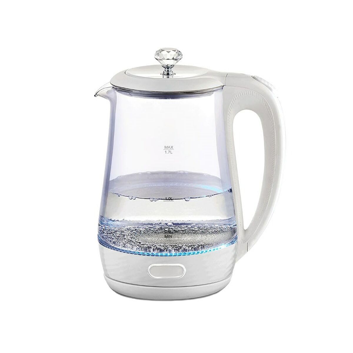 Maestro MR-052-WHITE Elektrischer Glas-Wasserkocher  weiß 1 7 L