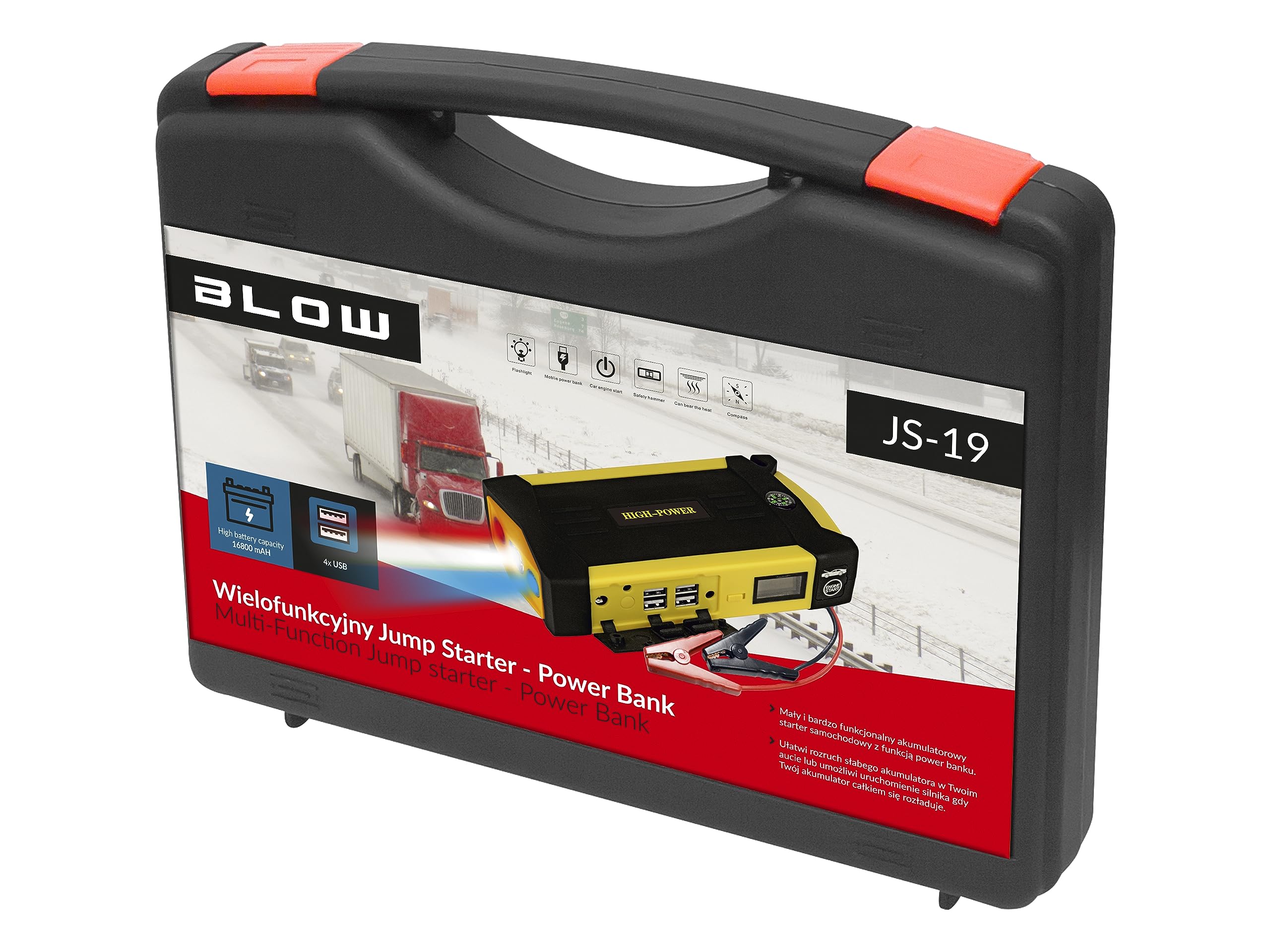 Powerbank BLOW 5900804089520 (16800 mAh; USB 2.0; schwarze Farbe)