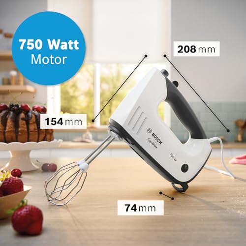 Bosch MFQ37470 Mixer Handmixer 750 W Schwarz  Weiß