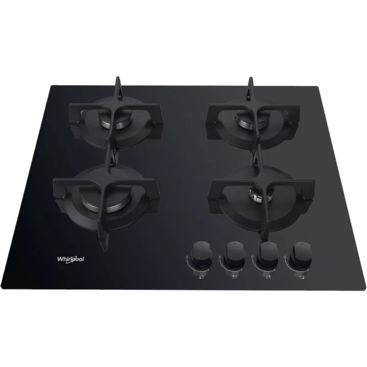 Whirlpool AKT 616/NB Kochfeld Schwarz Integriert 60 cm Gaskochfeld 4 Zone(n)