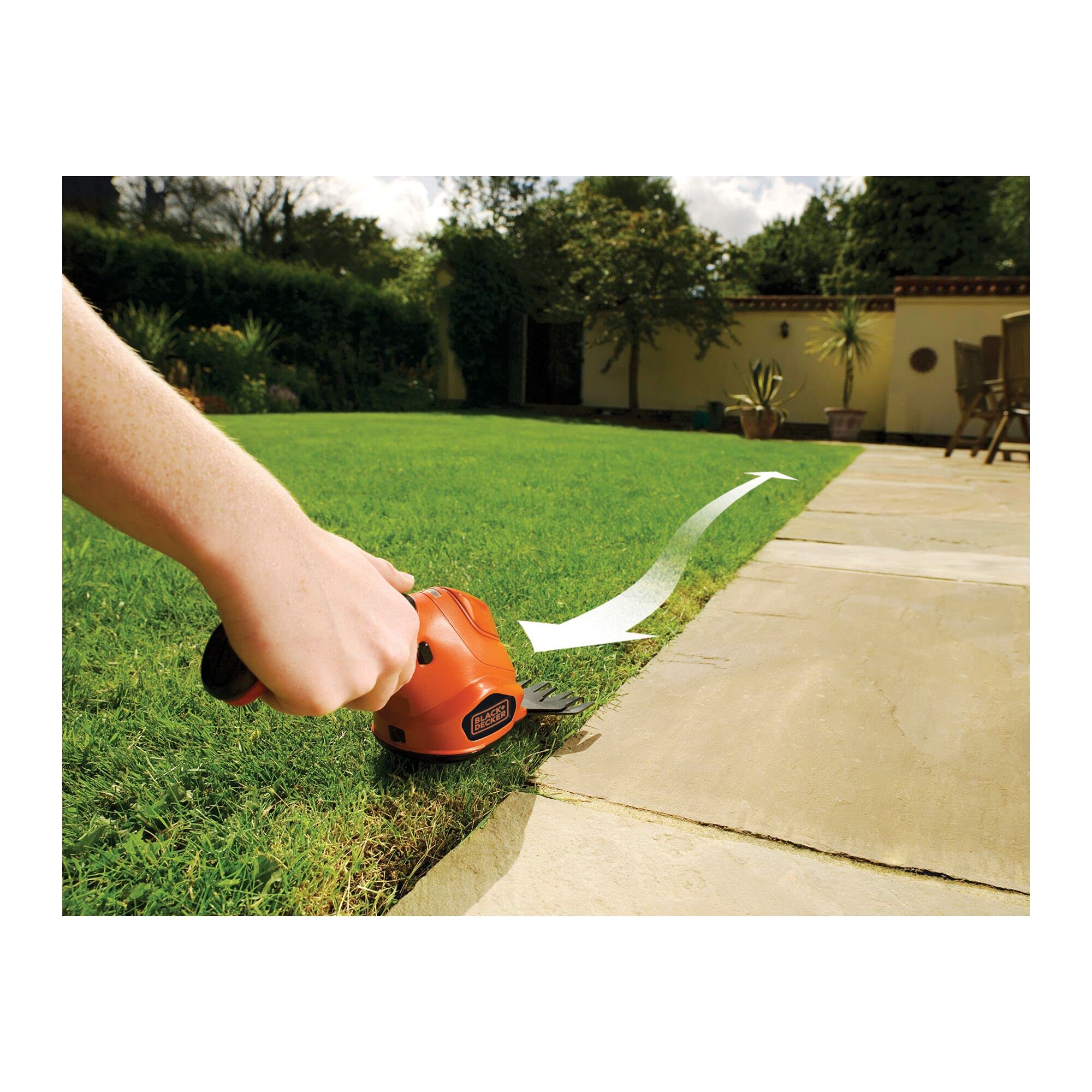 Black & Decker GSL200 Akku-Grasschere 8 cm Schwarz  Orange Lithium 3 6 V