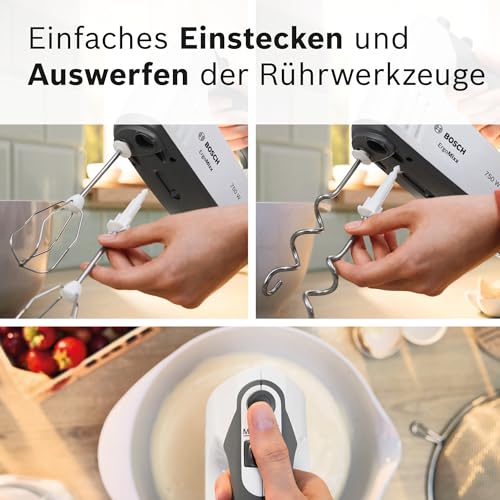 Bosch MFQ37470 Mixer Handmixer 750 W Schwarz  Weiß