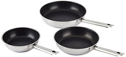 Rosle ELEGANCE Frying Pan Set 3 pcs. 20 cm 24 cm et 28 cm de qualité casseroles universels avec robustes Antihaftversieglung ProPlex