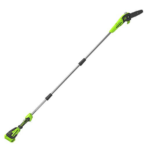 Green Works battery pruners G40PSF Li-Ion 40V 20 cm bar length 8 m s chain speed alloy shaft 3 parts without battery and charger