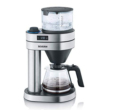 SEVERIN coffee machine "Caprice" coffee brushed stainless steel with timer as brewed by hand with the coffee maker for up to 8 cups
