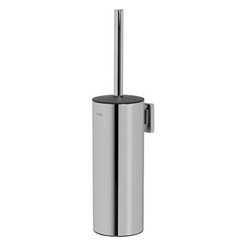 Tiger Dock Toilet Brush wall mounted hygienic thanks to removable insert and lid W x H x D toilet brush in chrome-plated stainless steel