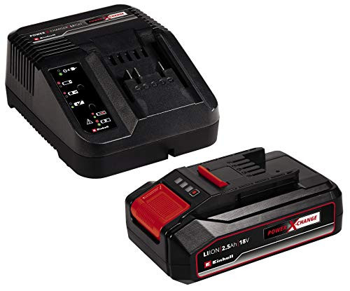 Original Einhell 18V 2.5Ah PXC Starter Kit Battery & Charger Max. Power 720 W universal for all Power X-Change devices 18 V