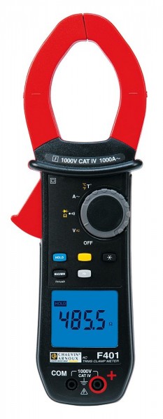 multímetros de mano Chauvin Arnoux F401 abrazadera digital cat IV 1000 V pantalla cuenta