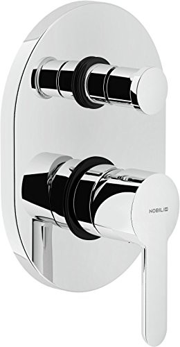 Single-lever bath flush valve Abc 2 outputs with housing
