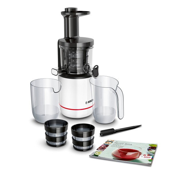 Juicer slow for fruits and vegetables Bosch MESM500W 150W black and white color
