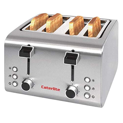 Caterlite 4-slot toaster stainless steel