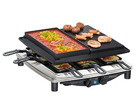 SPRINT Raclette RC 4 + deluxe chr. 1450W - RC 4 Plus Deluxe Chrome - 1450W