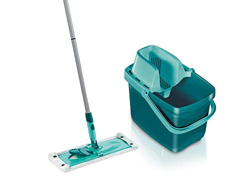 Leifheit Set Combi XL micro duo extra wide with rückenschonendem wipers and cleaning strong Bodenwischer 12 L bucket wipe press for effective wringing